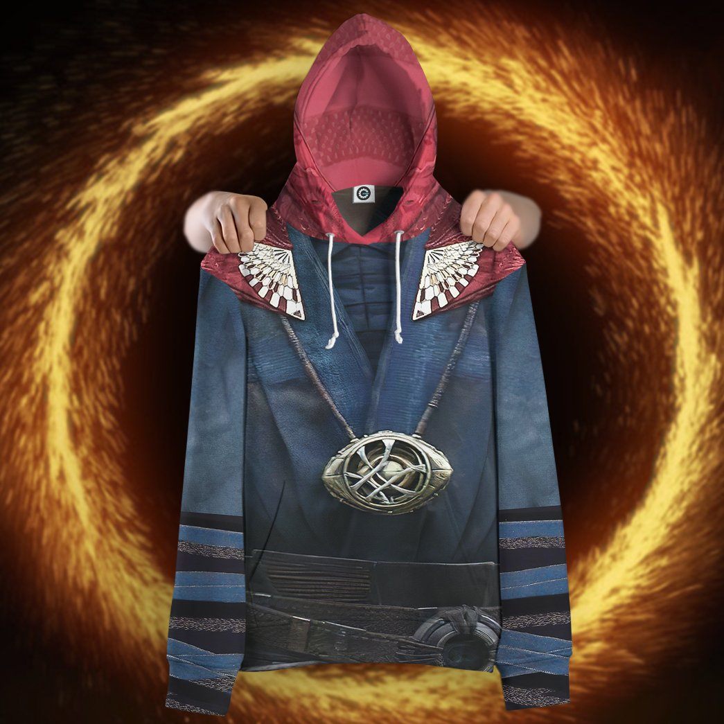 Gearhuman 3D Dr Strange Custom Hoodie Apparel GW11094 3D Custom Fleece Hoodies 