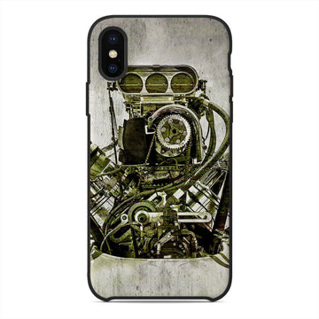 Gearhuman 3D Drag Racing Custom Phone Case GVC05115 Glass Phone Case Iphone X 