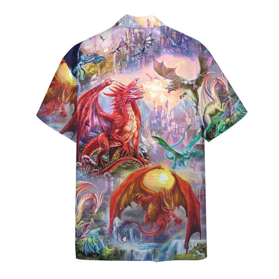 Gearhuman 3D Dragon Hawaii Shirt ZZ0507214 Short Sleeve Shirt 