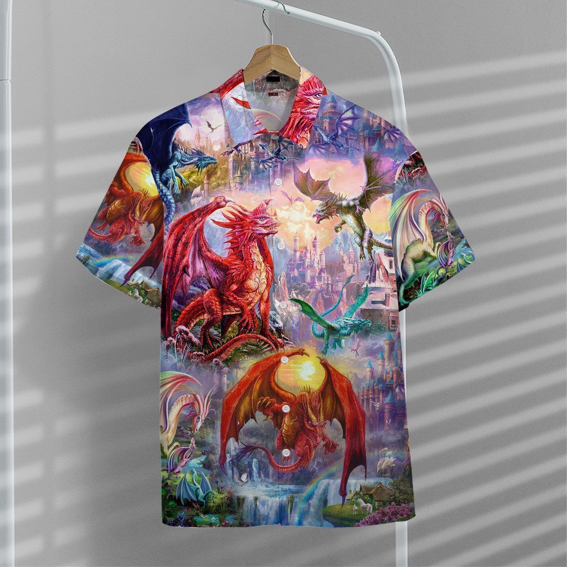 Gearhuman 3D Dragon Hawaii Shirt ZZ0507214 Short Sleeve Shirt 
