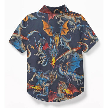 Gearhuman 3D Dragon Kid Hawaii Shirt ZZ05072110 Kid Hawaii Shirt 