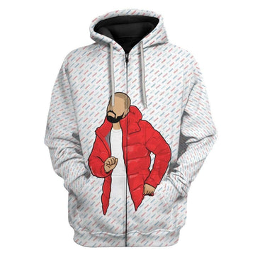 Gearhumans 3D Drizzy Drake OVO Owl Custom Hoodie Apparel