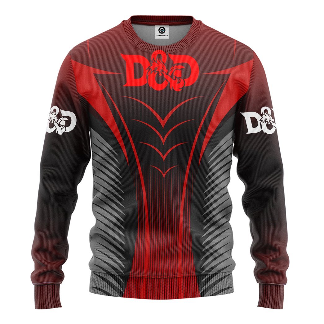 Gearhuman 3D Dungeons And Dragon Costume Custom Tshirt Hoodie Apparel GW23026 3D Apparel Long Sleeve S