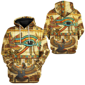 Gearhumans 3D Egypt Eyes Of Ra Custom Tshirt Hoodie Apparel