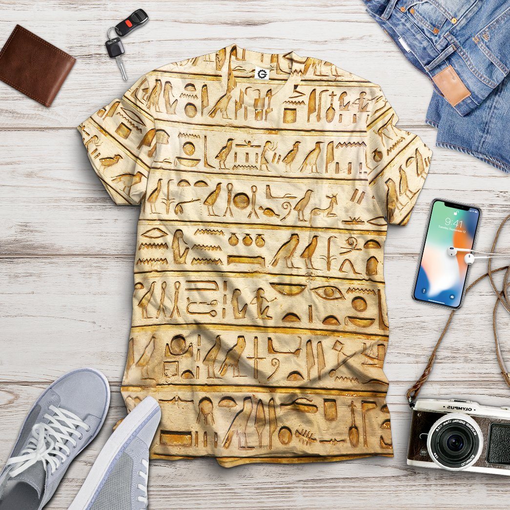 Gearhuman 3D Egypt Pattern Custom Tshirt Hoodie Apparel GK06012 3D Apparel 