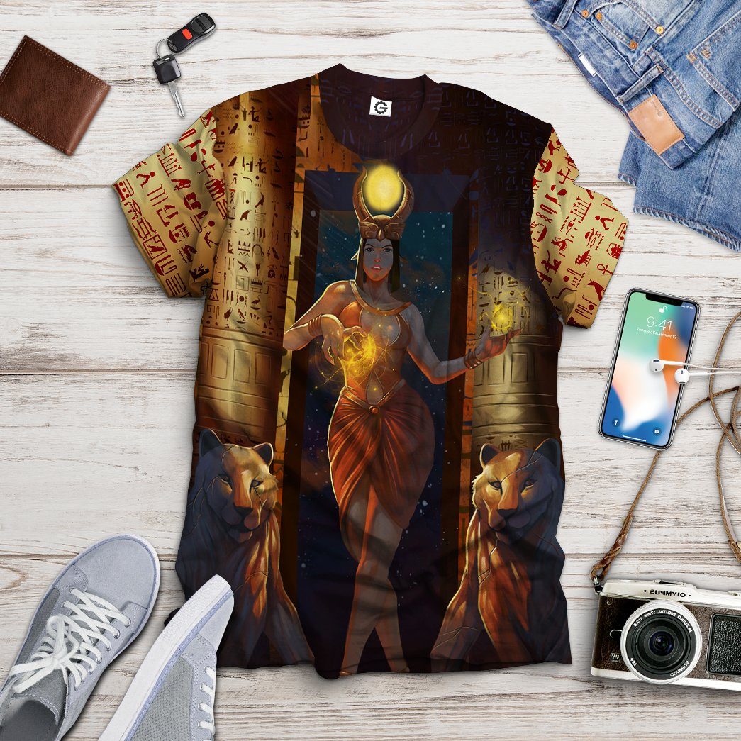 GearHuman 3D Egyptian Goddess Madona Custom Shirt GR06015 3D Apparel 