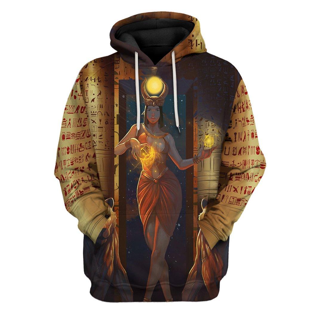 GearHuman 3D Egyptian Goddess Madona Custom Shirt GR06015 3D Apparel Hoodie S 