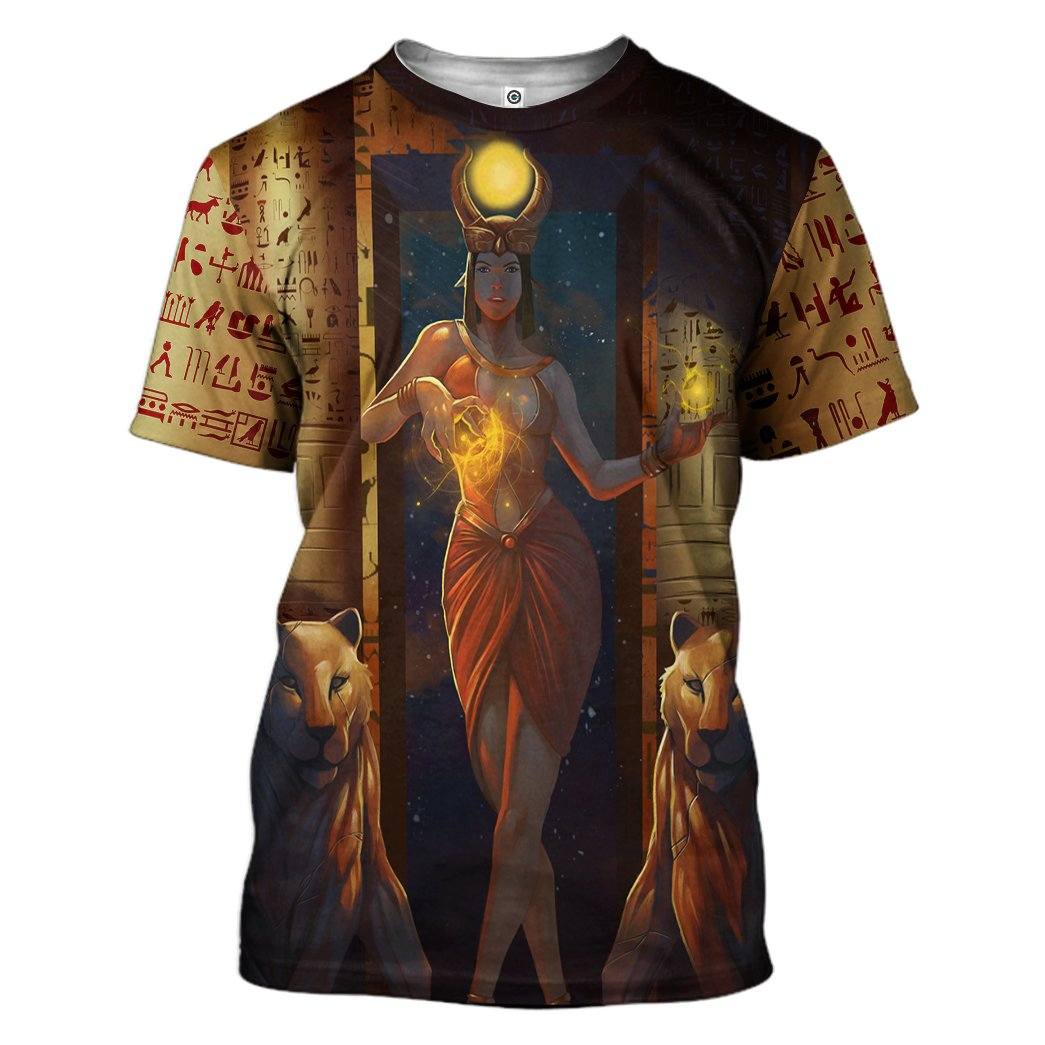 GearHuman 3D Egyptian Goddess Madona Custom Shirt GR06015 3D Apparel T-Shirt S 