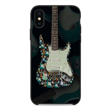 Gearhuman 3D Electric Guitar Custom Phone Case GV05117 Glass Phone Case Iphone X 
