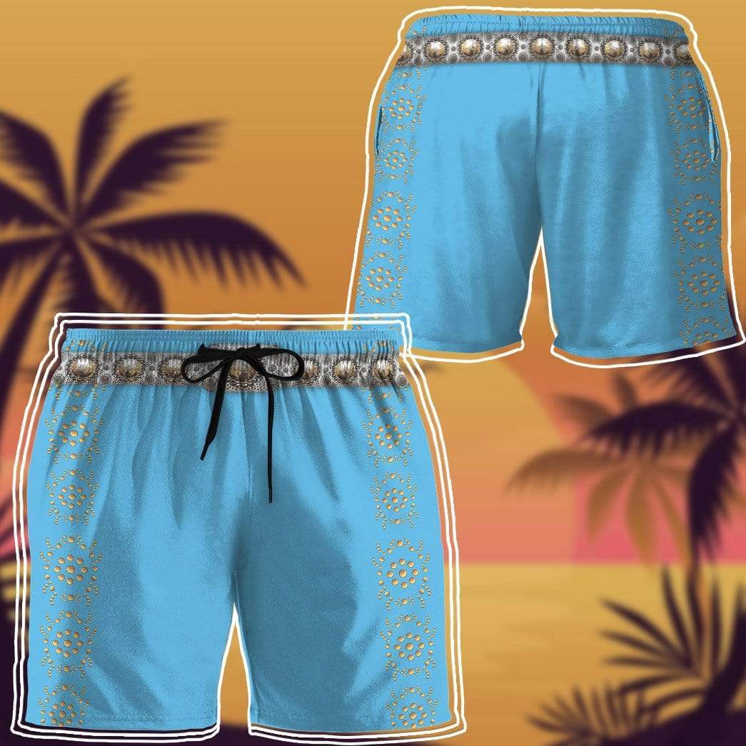 Gearhuman 3D Elvis Presley Custom Beach Shorts Swim Trunks GL210834 Men Shorts 