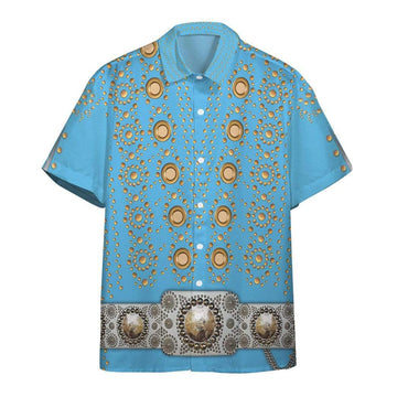 Gearhuman 3D Elvis Presley Custom Shorts Sleeve Shirt GL210835 Short Sleeve Shirt Short Sleeve Shirt S 