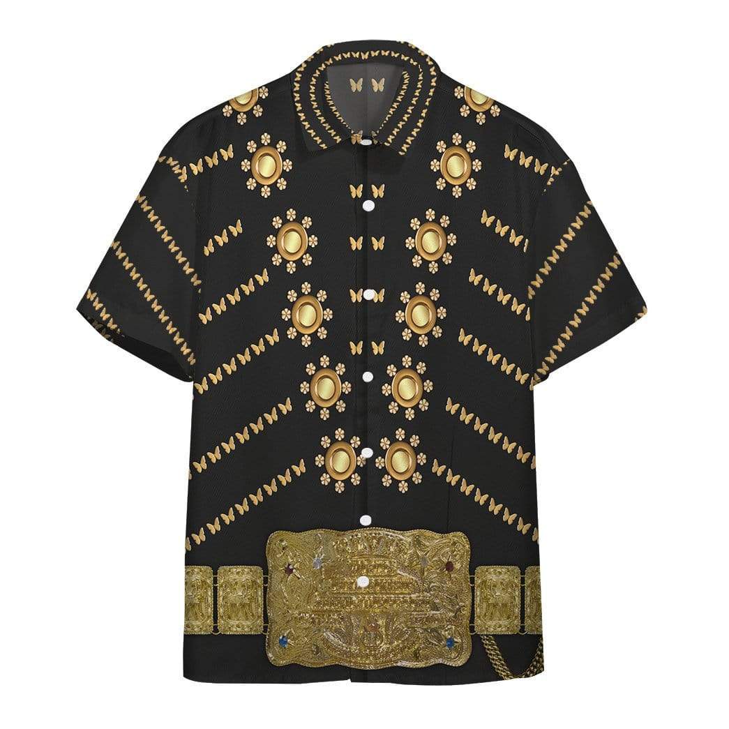 Gearhuman 3D Elvis Presley Custom Shorts Sleeve Shirt GL210839 Short Sleeve Shirt Short Sleeve Shirt S 