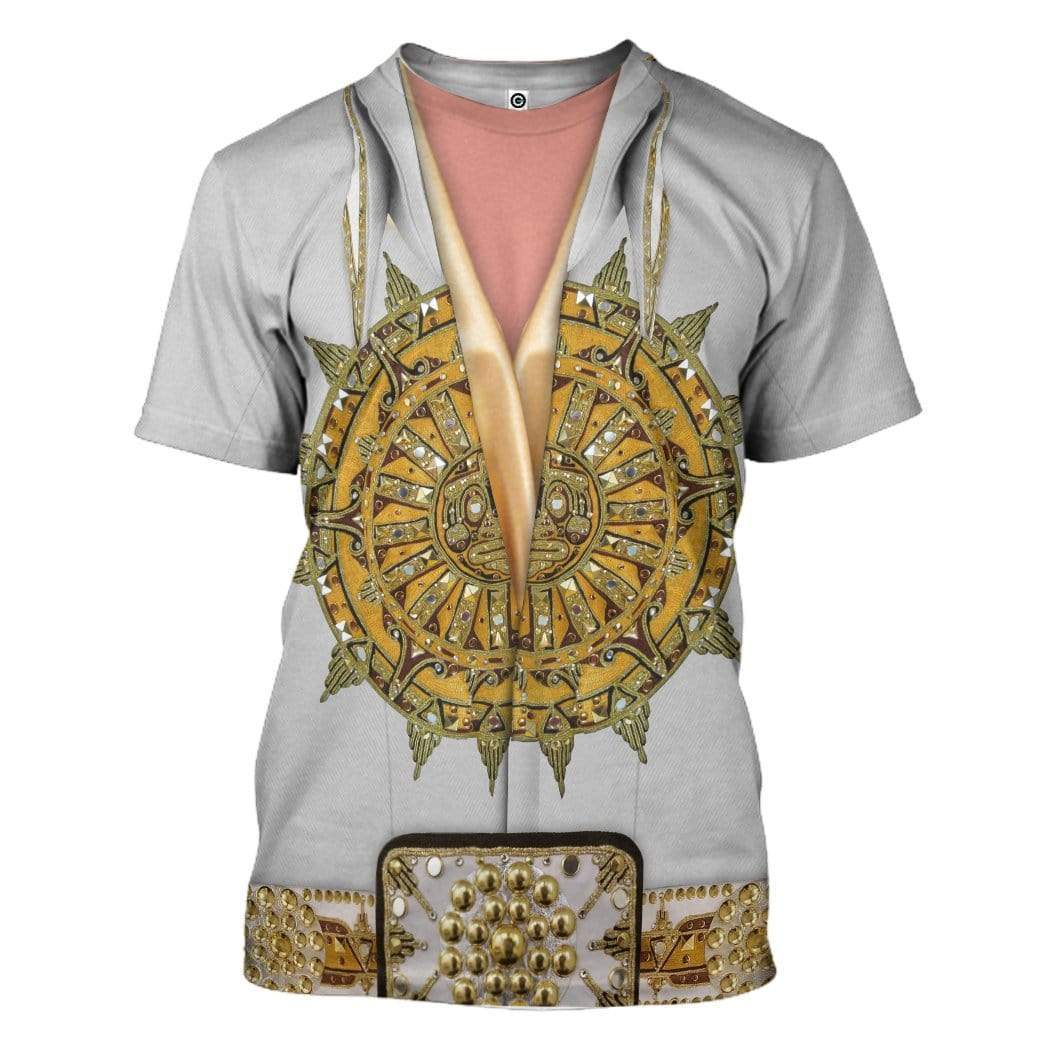 Gearhuman 3D Elvis Presley Custom Tshirt Apparel GL17082 3D T-shirt T-Shirt S 