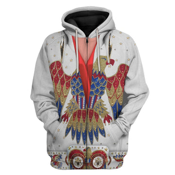 Gearhumans 3D ELV PRL Eagle Jumpsuit Custom Hoodie Apparel