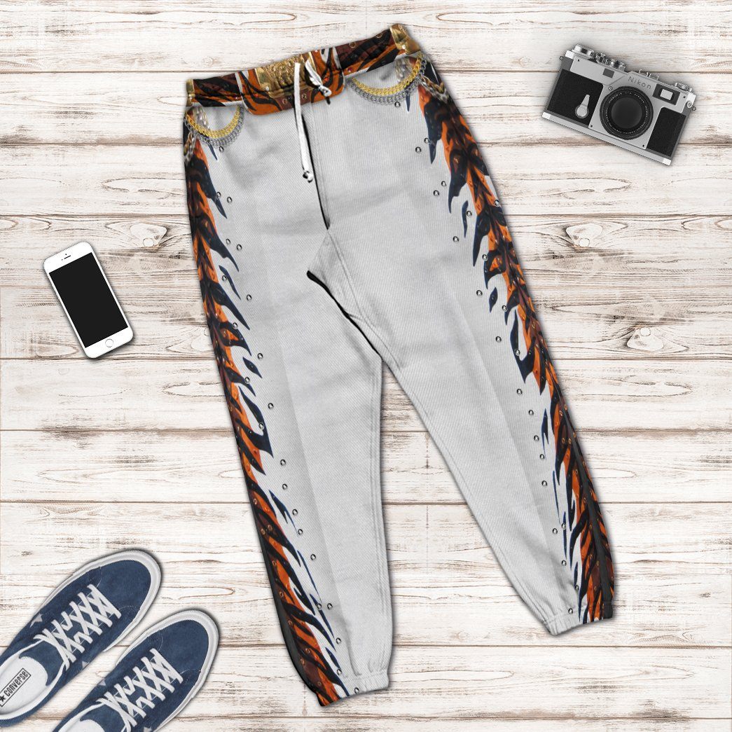 Gearhuman 3D Elvis Presley Tiger Jumpsuit Custom Sweatpants Apparel GV030933 Sweatpants 