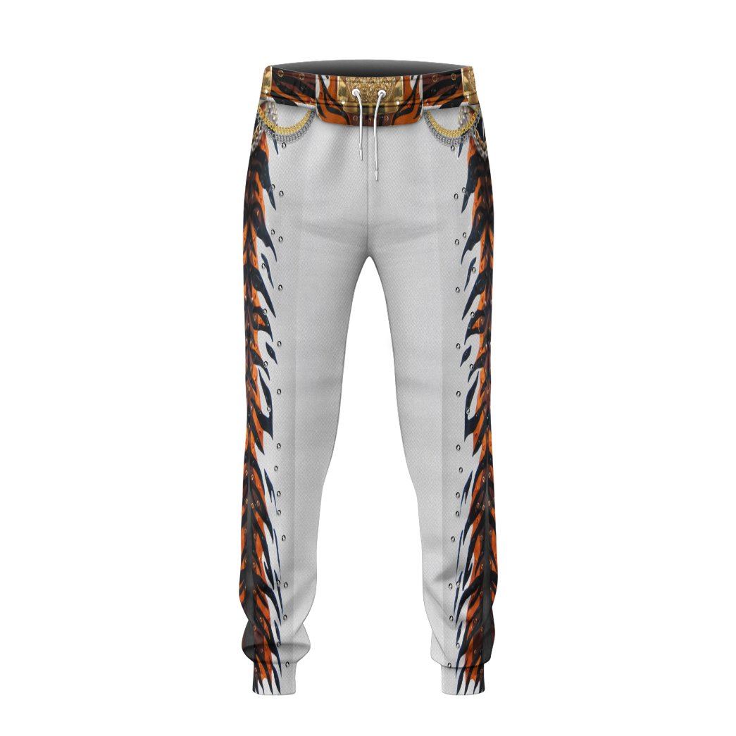 Gearhuman 3D Elvis Presley Tiger Jumpsuit Custom Sweatpants Apparel GV030933 Sweatpants 