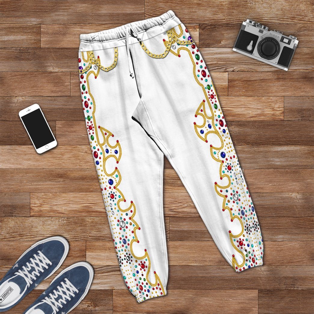 Gearhuman 3D EP Elvis Presley Suit Custom Sweatpants GV211016 Sweatpants 