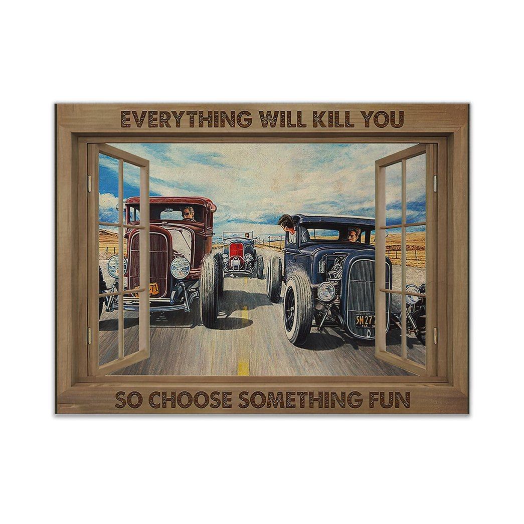 Gearhuman 3D Everything Will Kill You Canvas GK25023 Canvas 1 Piece Non Frame M