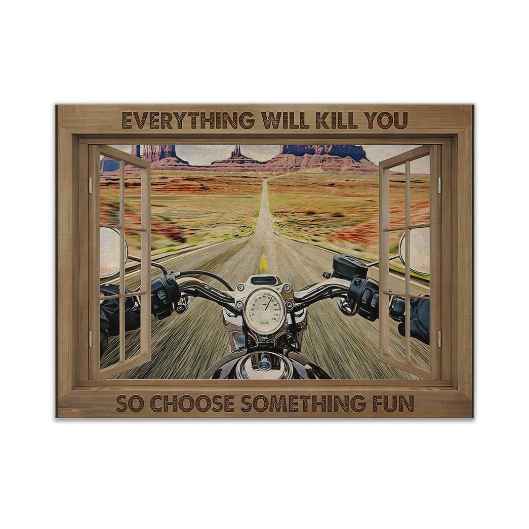 Gearhuman 3D Everything Will Kill You Canvas GK25026 Canvas 1 Piece Non Frame M