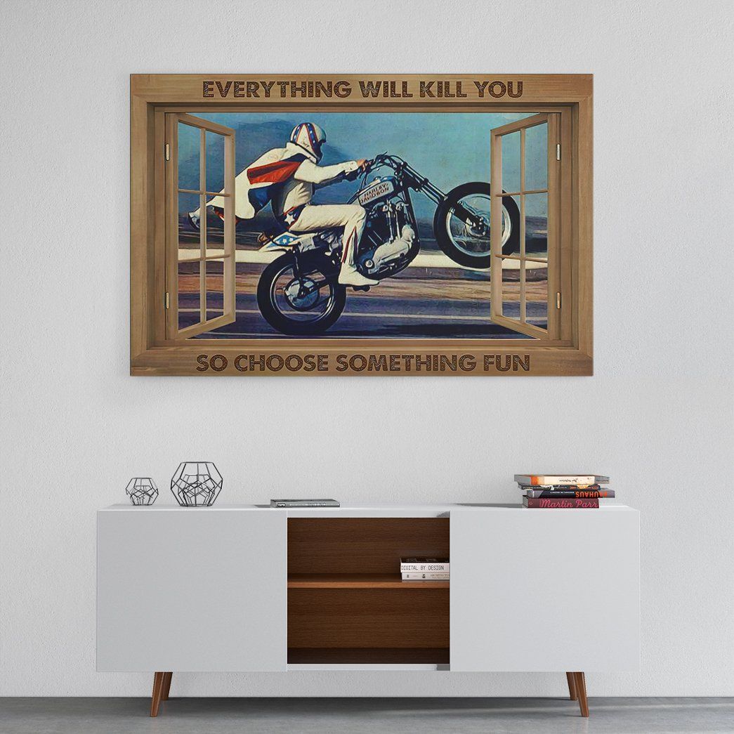 Gearhuman 3D Everything Will Kill You Racing Canvas GK25025 Canvas