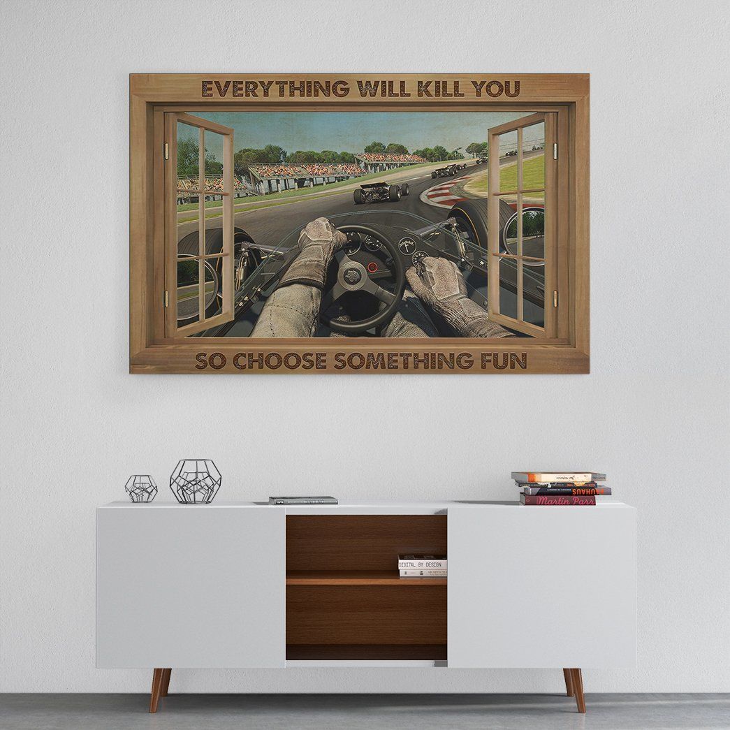 Gearhuman 3D Everything Will Kill You Racing GK25027 Canvas