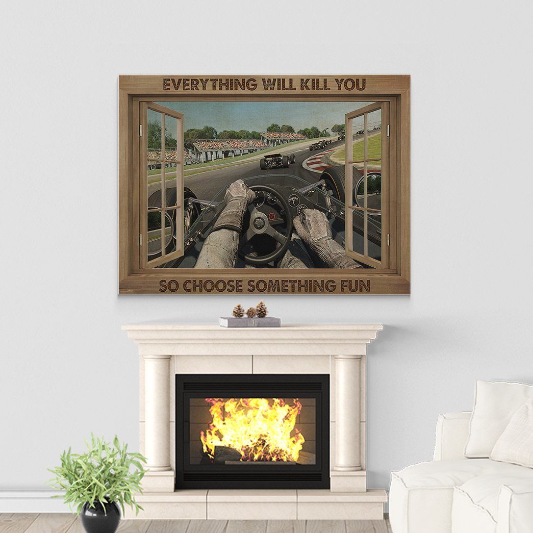 Gearhuman 3D Everything Will Kill You Racing GK25027 Canvas