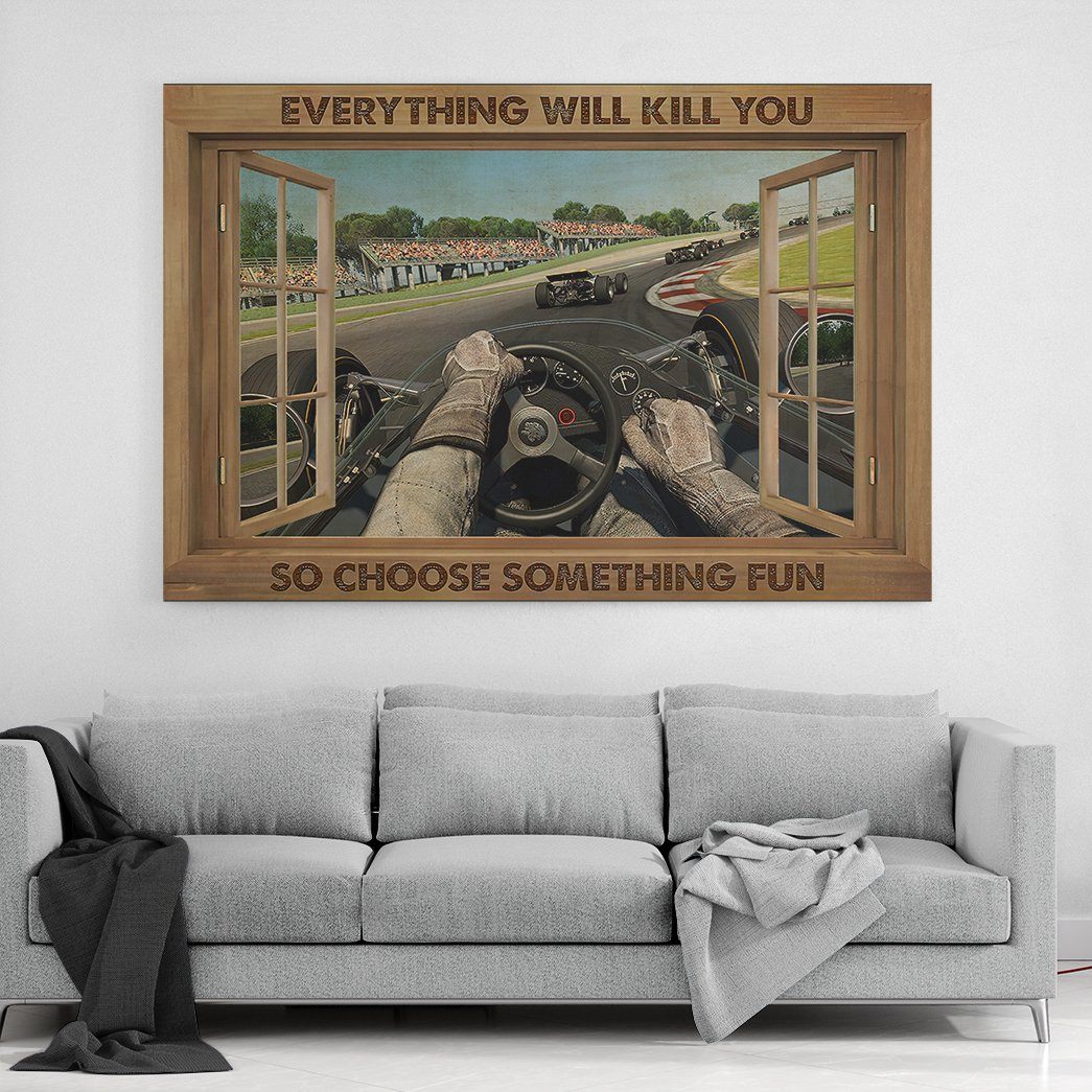 Gearhuman 3D Everything Will Kill You Racing GK25027 Canvas