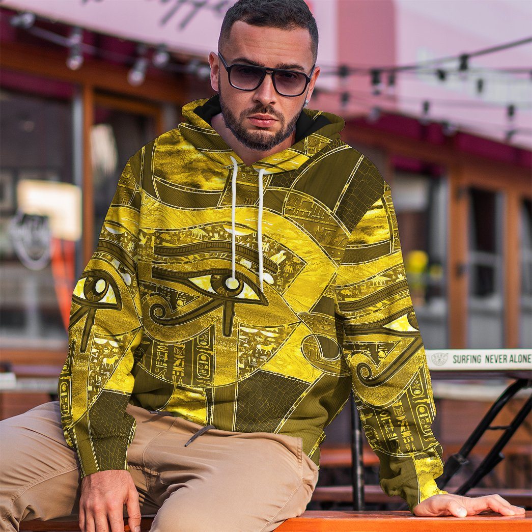 Gearhumans 3D Eyes Of Ra Custom Tshirt Hoodie Apparel