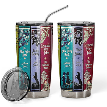 Gearhumans 3D Fairy Tales Custom Design Vacuum Insulated Tumbler