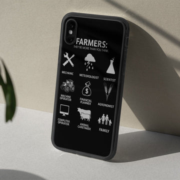 Gearhumans 3D Farmers Custom Glass Phone Case Cover