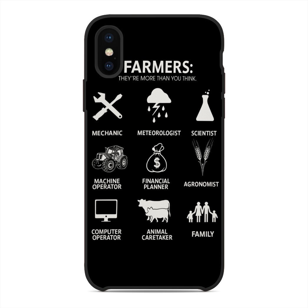 Gearhuman 3D Farmers Custom Glass Phone Case Cover GB11116 Glass Phone Case Iphone X 