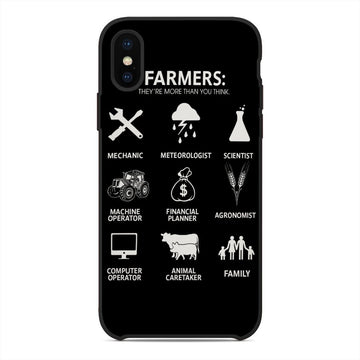 Gearhumans 3D Farmers Custom Glass Phone Case Cover