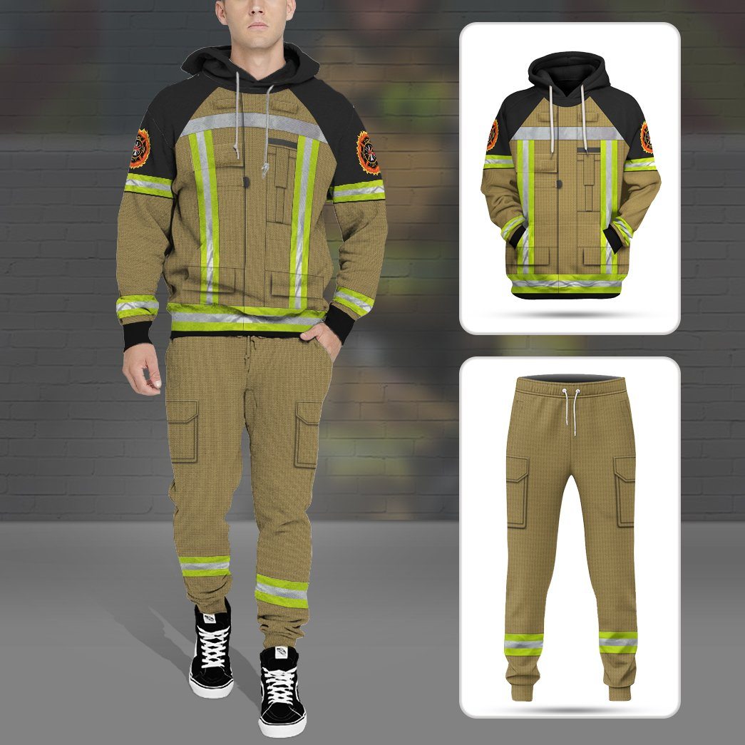 Gearhuman 3D Firefighter Uniform Custom Sweatpants GB180217 Sweatpants