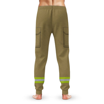 Gearhumans 3D Firefighter Uniform Custom Sweatpants