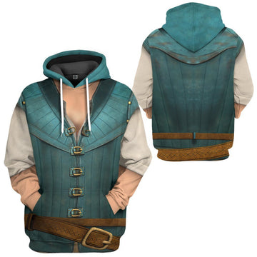 Gearhumans 3D Flynn Rider Prince Rapunzel Custom Tshirt Hoodie Apparel