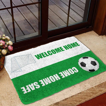 Gearhumans 3D Football Welcome Home Custom Doormat