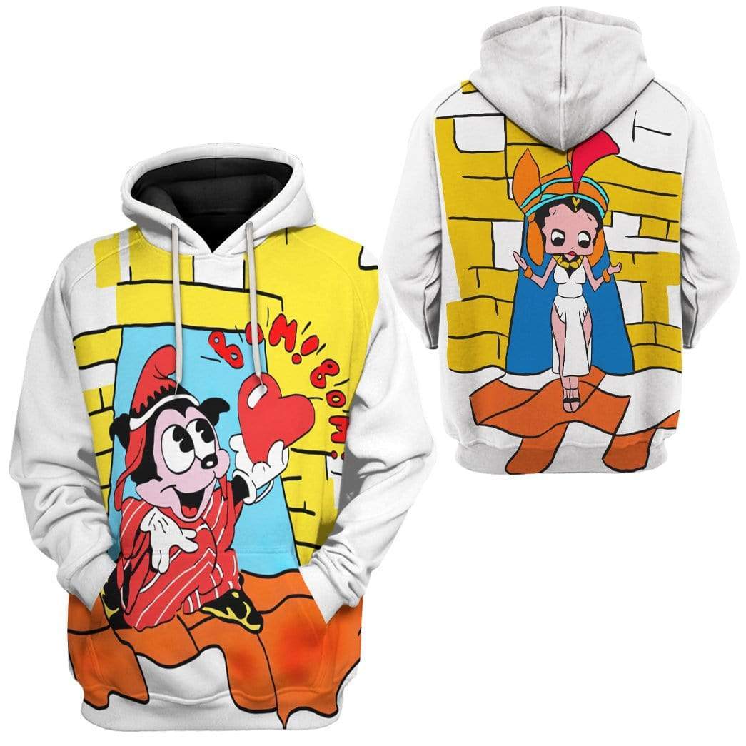 Gearhumans 3D Freddie Mercury Betty Boop Wembley Custom Hoodie Apprel