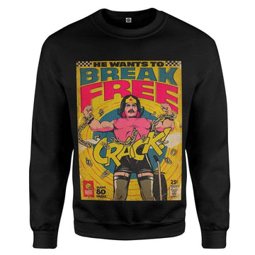Gearhumans 3D Freddie Mercury Break Free Vintage Comic Book Covers Custom Sweatshirt Apparel