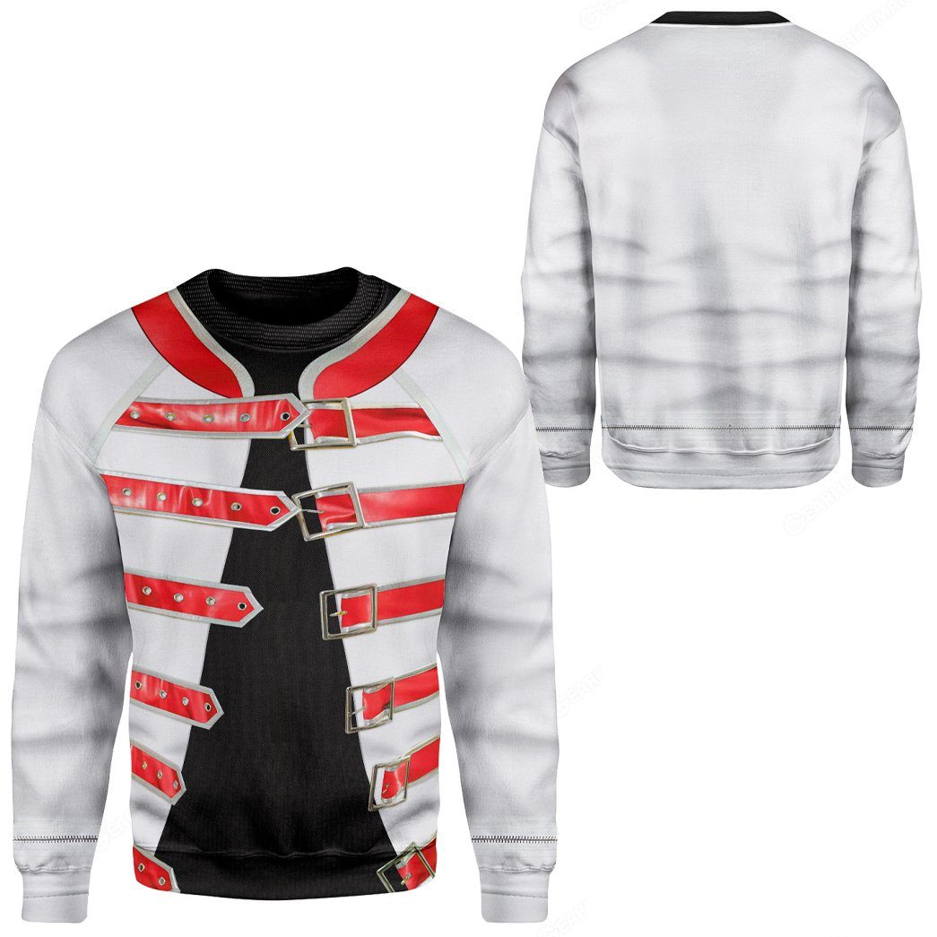 Gearhuman 3D Freddie Mercury Costume Custom Sweatshirt Apparel GW120820 Sweatshirt 
