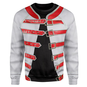 Gearhuman 3D Freddie Mercury Costume Custom Sweatshirt Apparel GW120820 Sweatshirt Sweatshirt S 