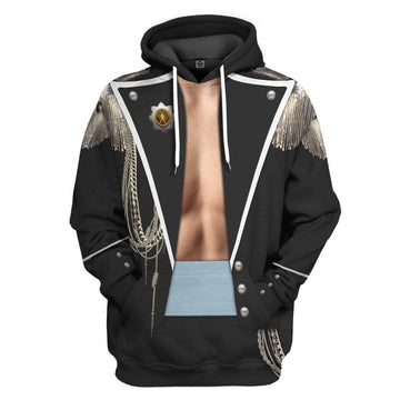 Gearhuman 3D Freddie Mercury Custom Hoodie Apparel GW13087 3D Custom Fleece Hoodies Hoodie S 