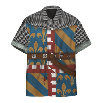 Gearhumans 3D French Cavalier Custom Short Sleeve Shirt