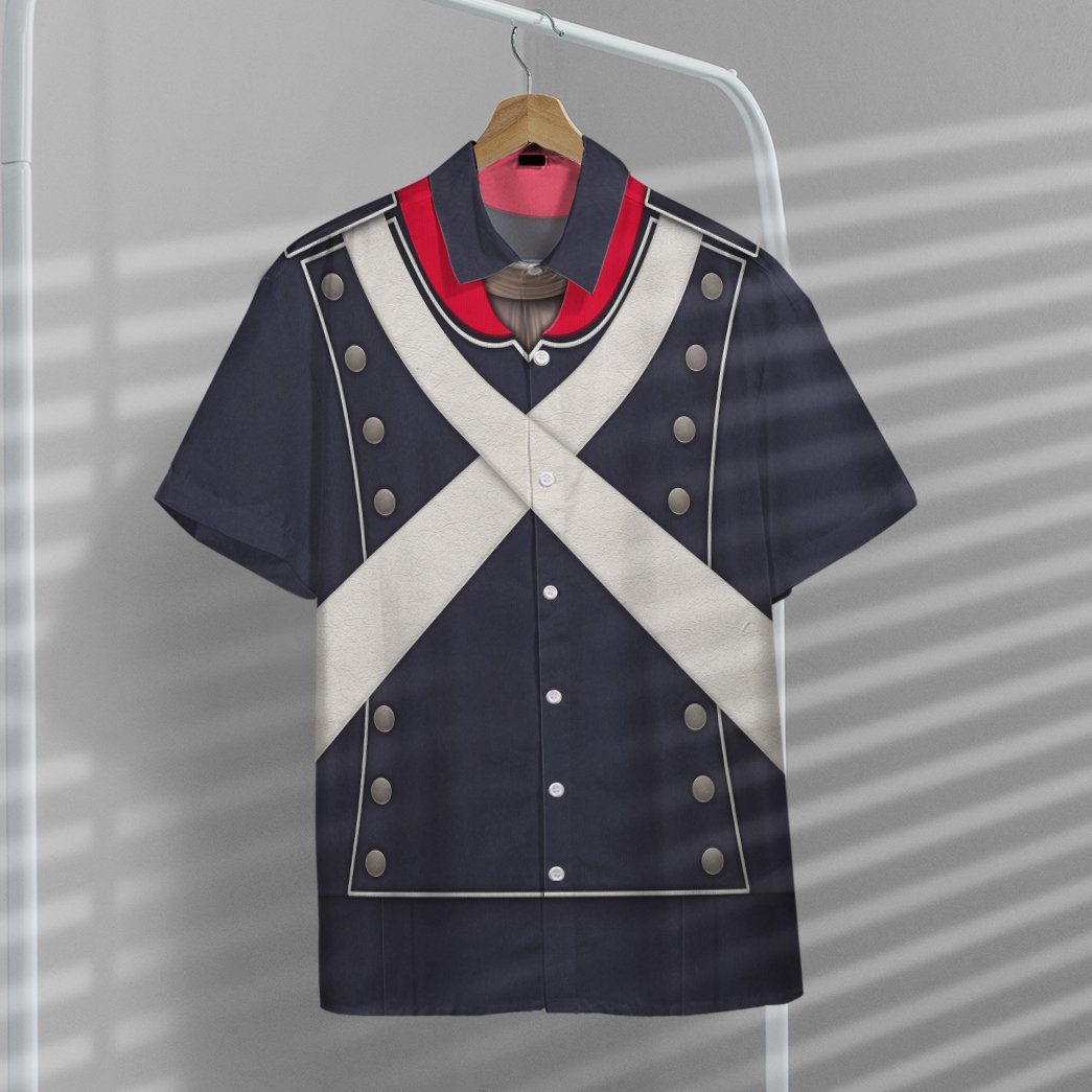 Gearhuman 3D French Light Infantry Custom Short Sleeve Shirt GV171133 Short Sleeve Shirt 