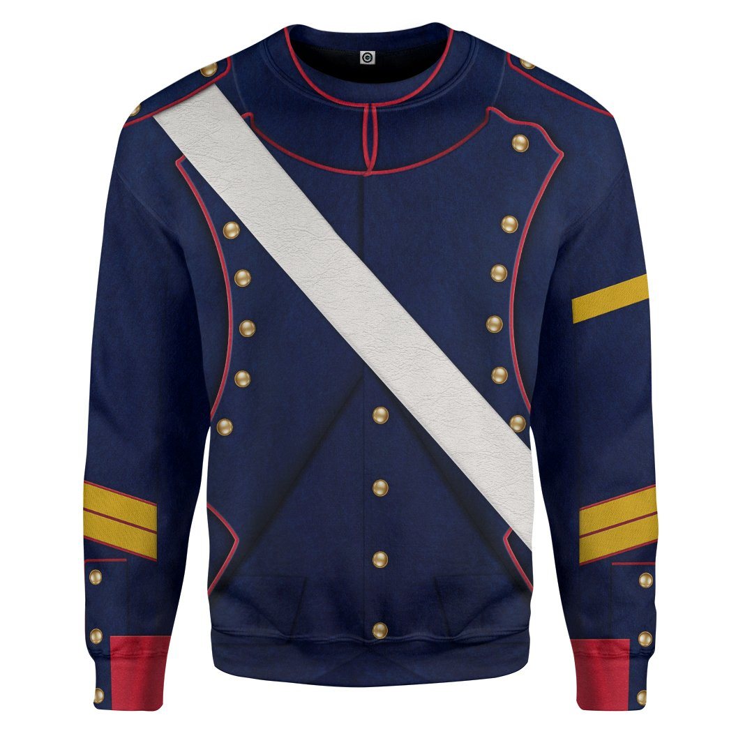 Gearhuman 3D French Line Artillery 1806 Custom Sweatshirt Apparel GV190819 Sweatshirt Sweatshirt S 