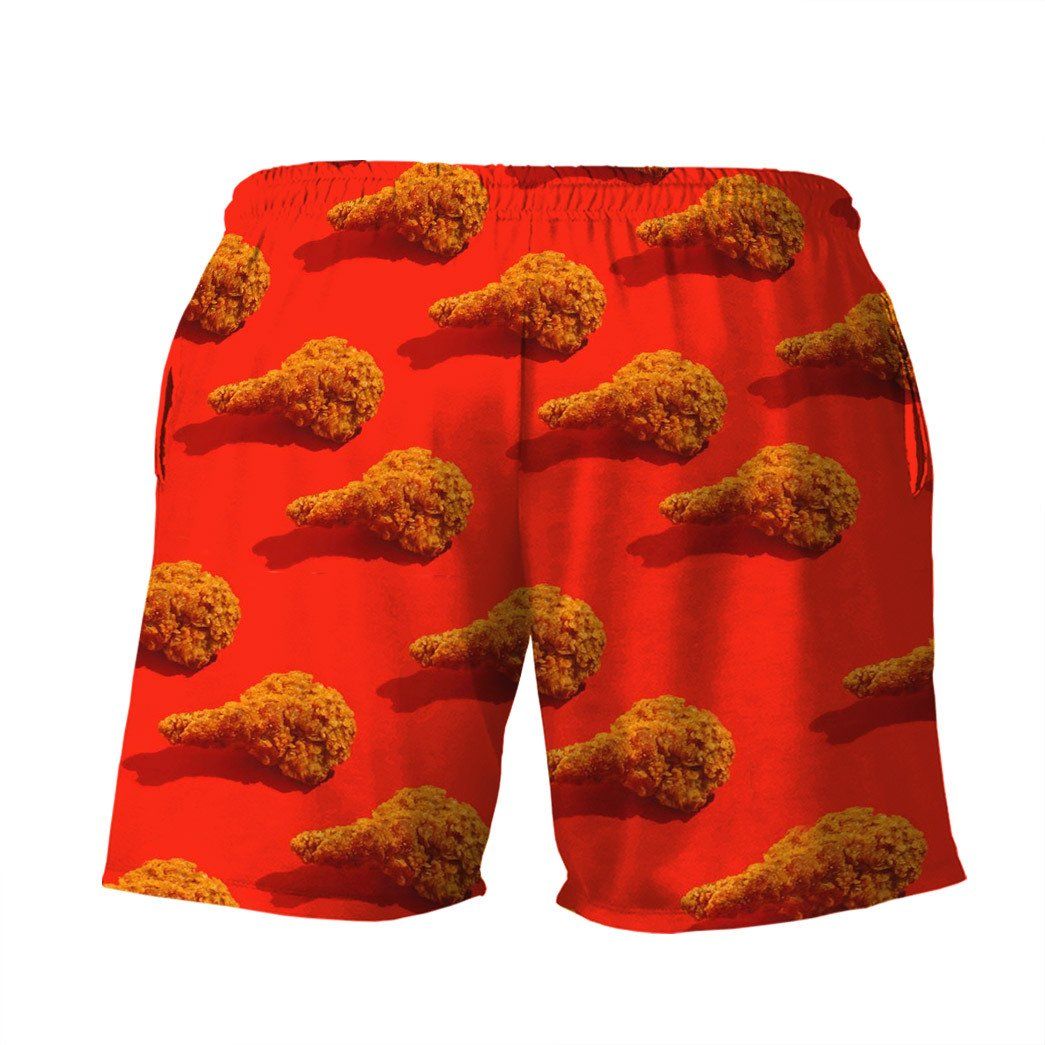 Gearhuman 3D Fried Chicken Shorts ZK0806214 Men Shorts 