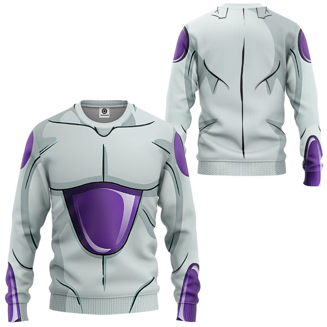 Gearhuman 3D Frieza Dragon Ball Custom Sweatshirt Apparel GV24094 Sweatshirt 