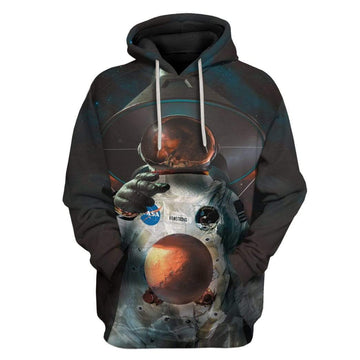 Gearhuman 3D From The Moon to Mars Custom Hoodie Apparel GM21023 3D Custom Fleece Hoodies Hoodie S 