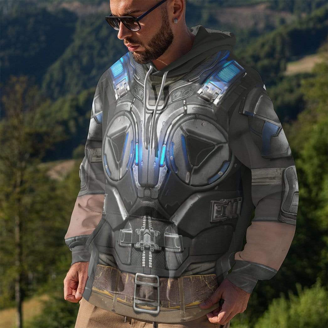 gear humans Gearhumans 3D Gear Of War Armor Custom Hoodie Apparel