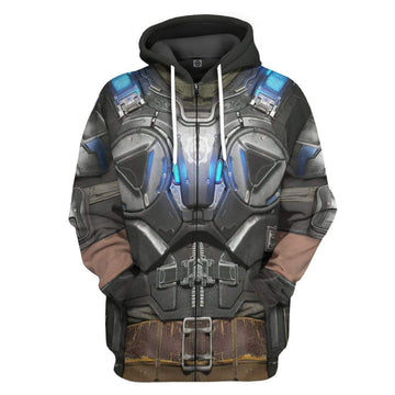 Gearhumans 3D Gear Of War Armor Custom Hoodie Apparel