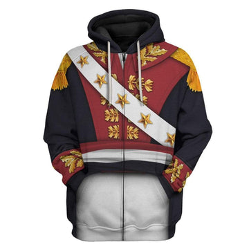 Gearhumans 3D General Toussaint Louverture Military Suit Custom Hoodie Apparel